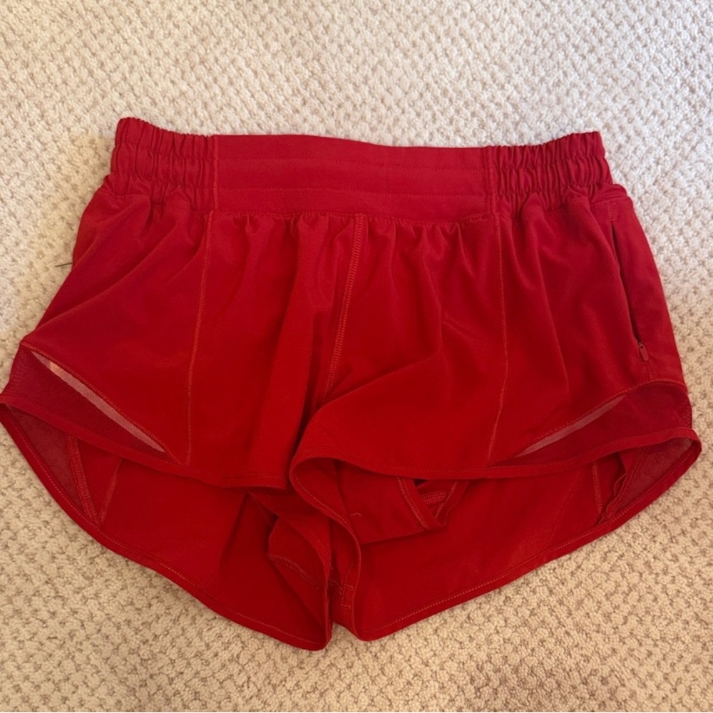 Lululemon Red Hottie Hot 2.5” Shorts